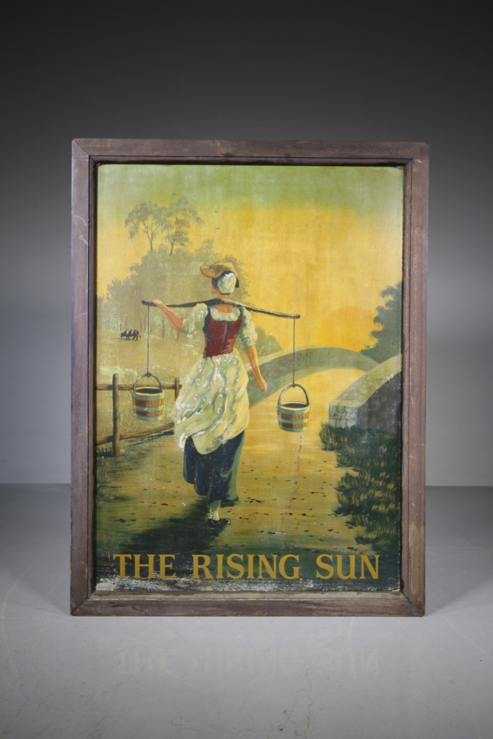 English Edwardian Hand Painted Antique Tavern Sign