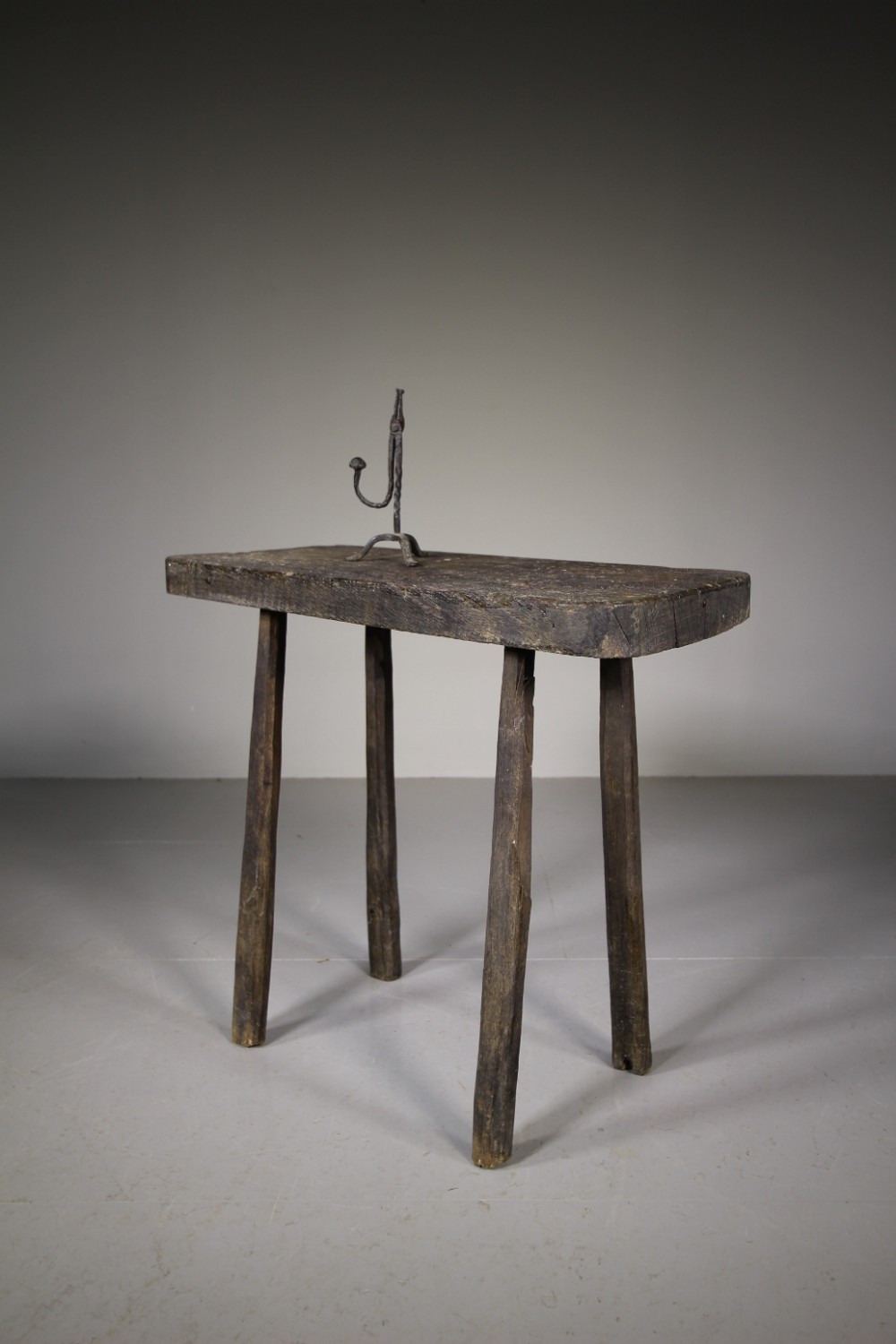 English 19th Century Primitive Antique Side Table