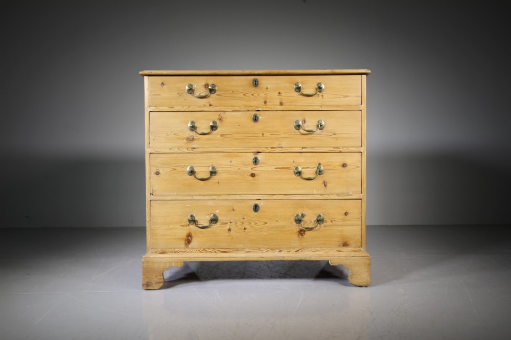 English Georgian Antique Pine Chest of Drawers