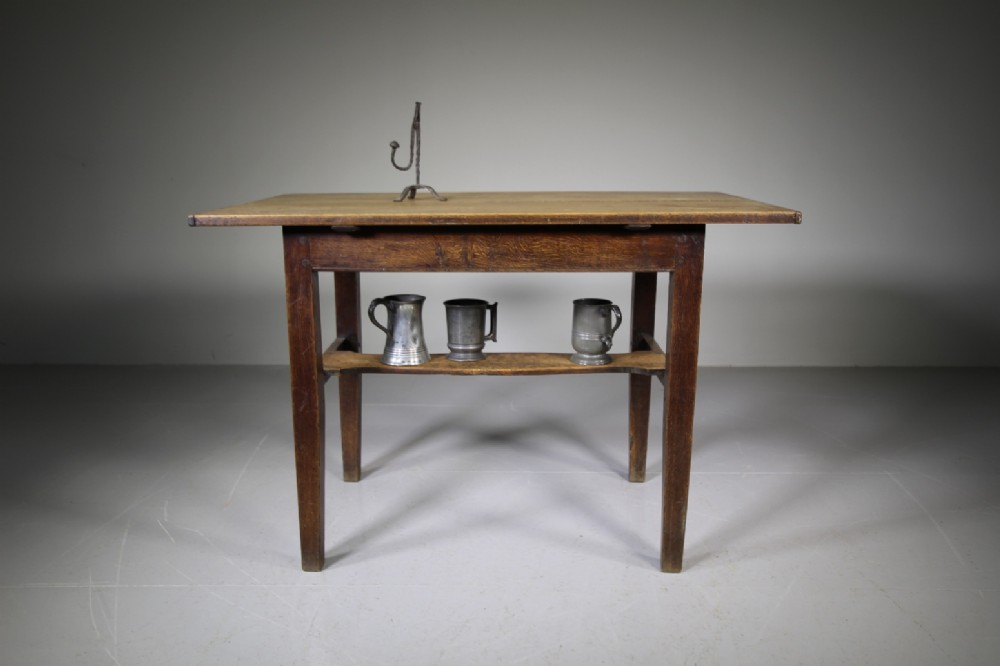 18th Century Welsh Antique Oak Tavern Table