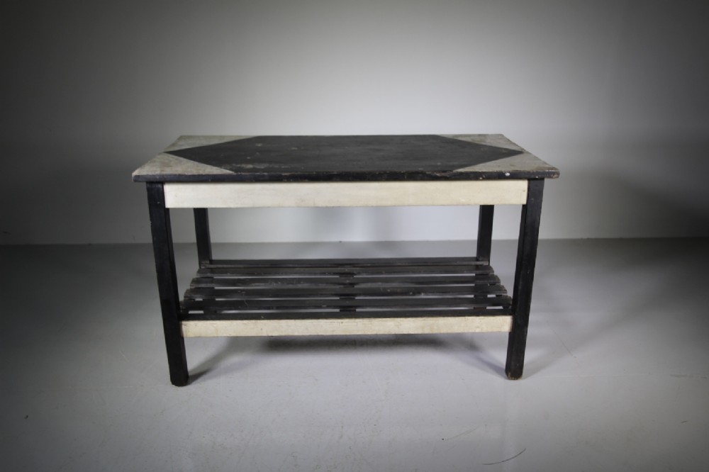 English Edwardian Original Painted Pine Centre Table