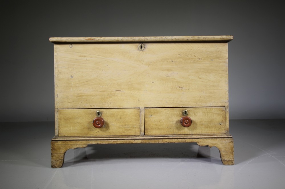 Regency Antique Original Painted Pine Mule Chest