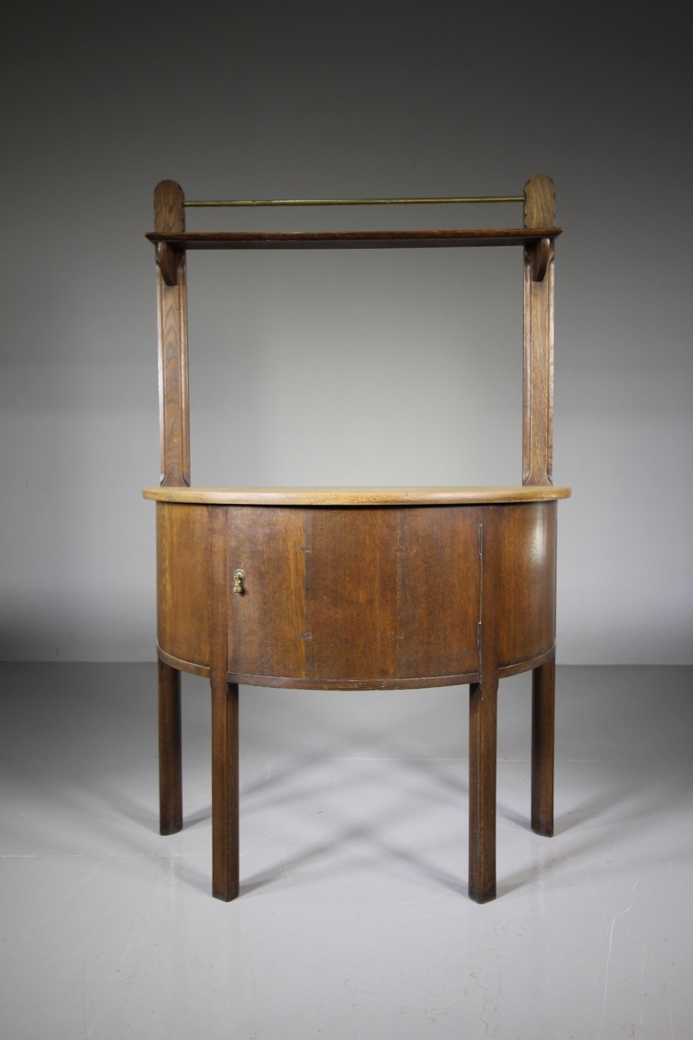 Rare Heals Antique Bow Fronted Table