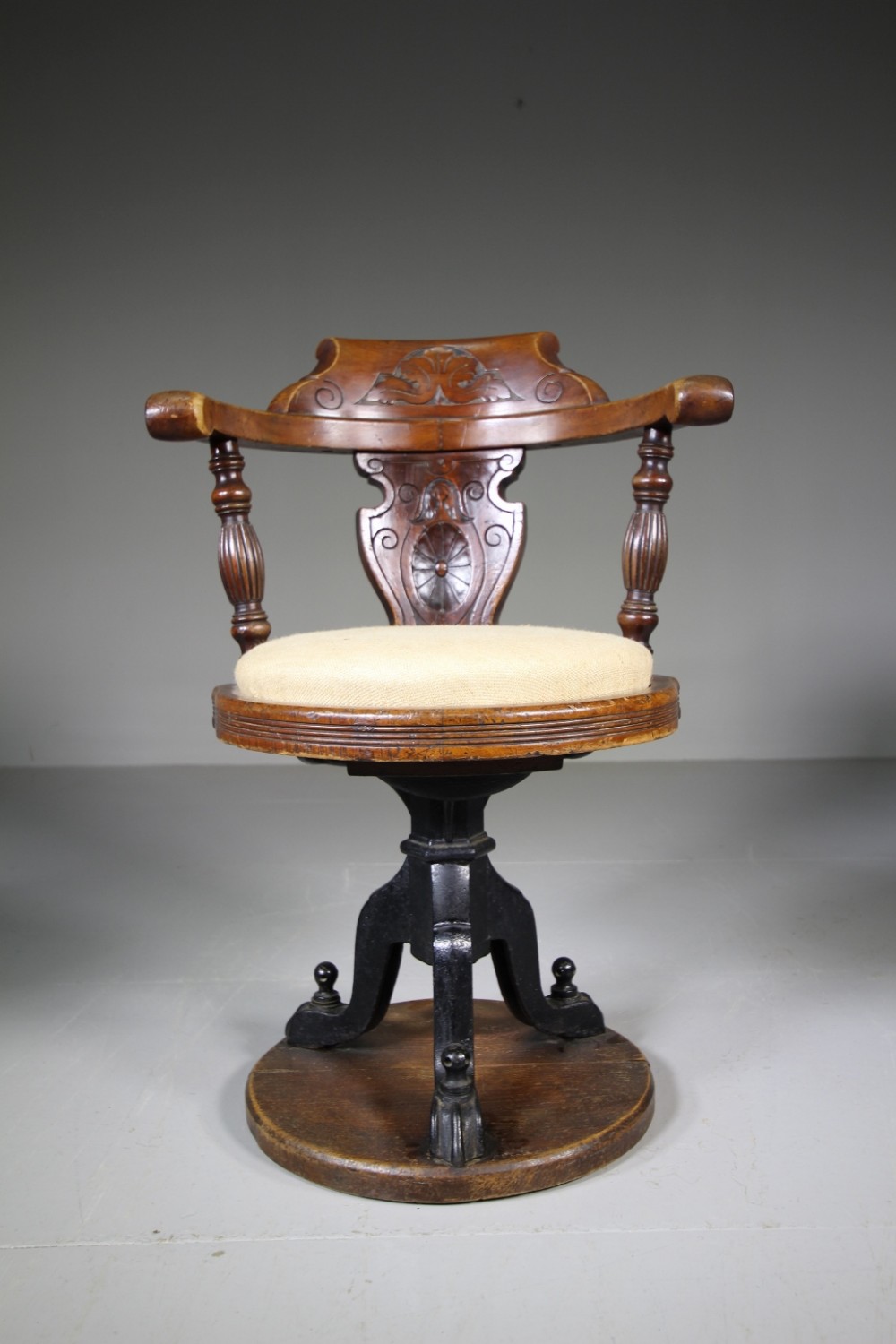 English 19th Century Antique Ships Armchair
