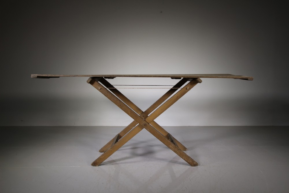 English 19th Century Original Painted Pine Antique Table