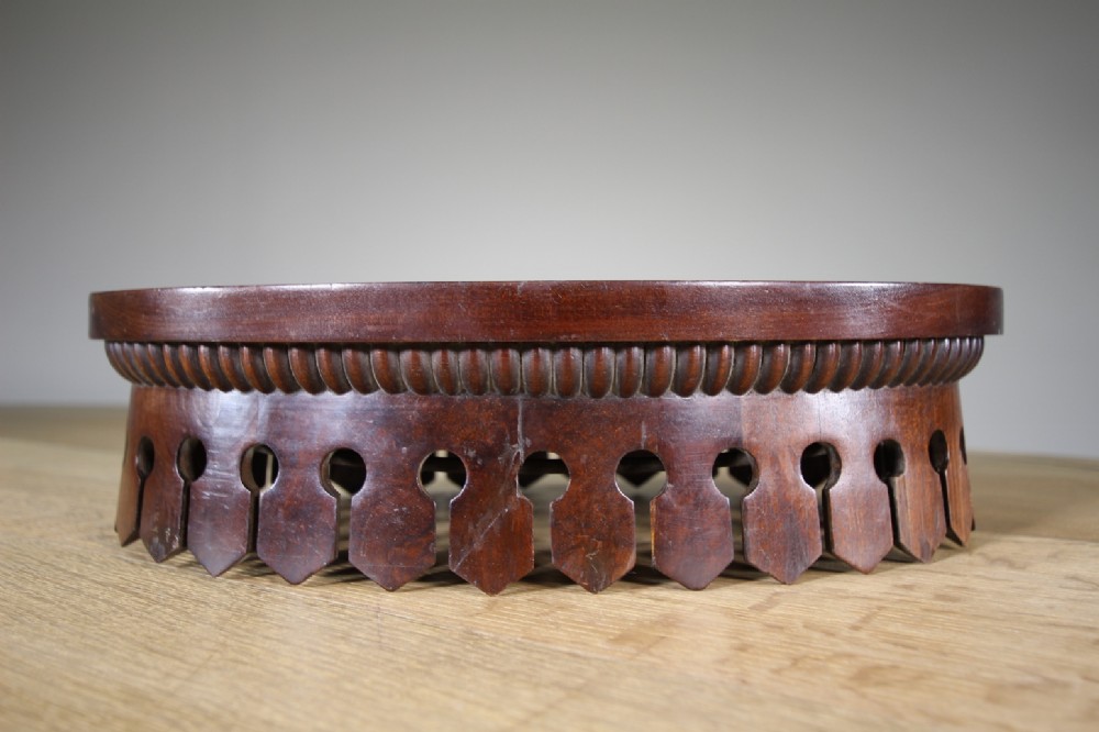Rare English 19th Century Antique Mahogany Bed Coronet – Provenance