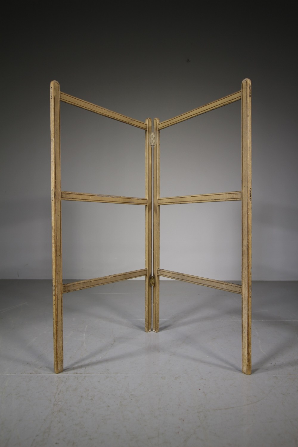 English 19th Century Original Painted Pine Antique Clothes Rail