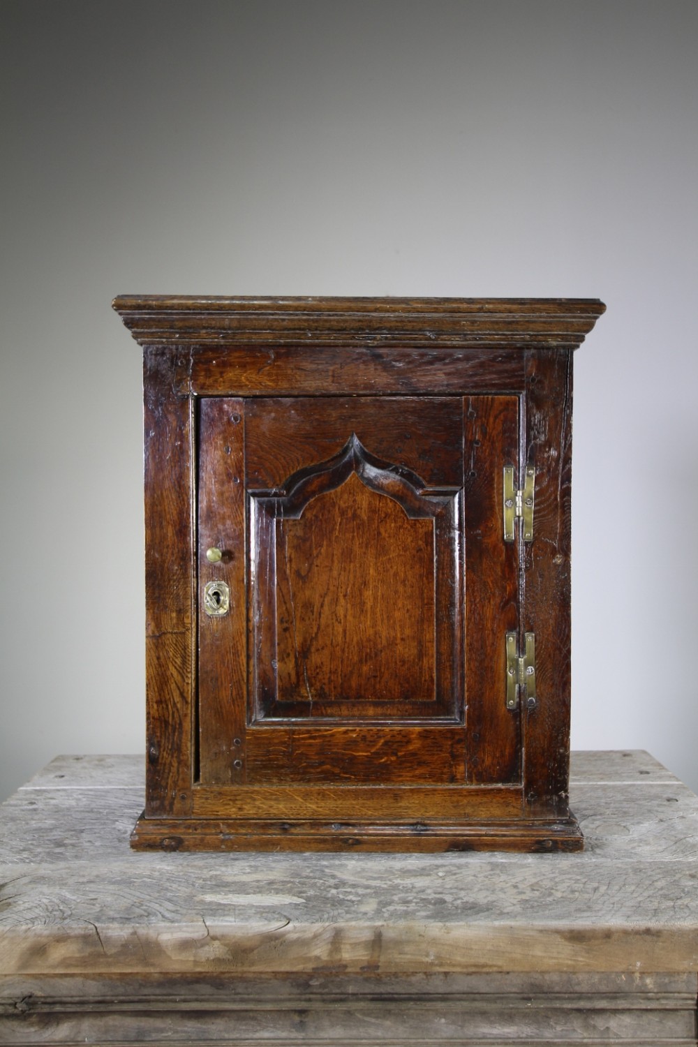 Welsh 18th Century Antique Oak Spice Cupboard