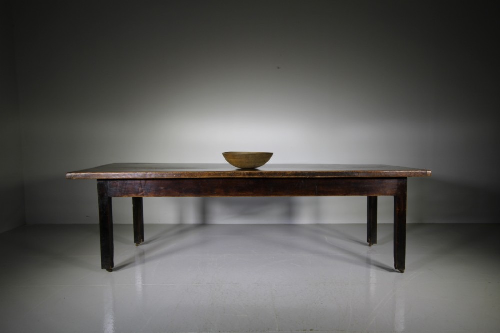 Fabulous English 18th Century Antique Elm Dining Table