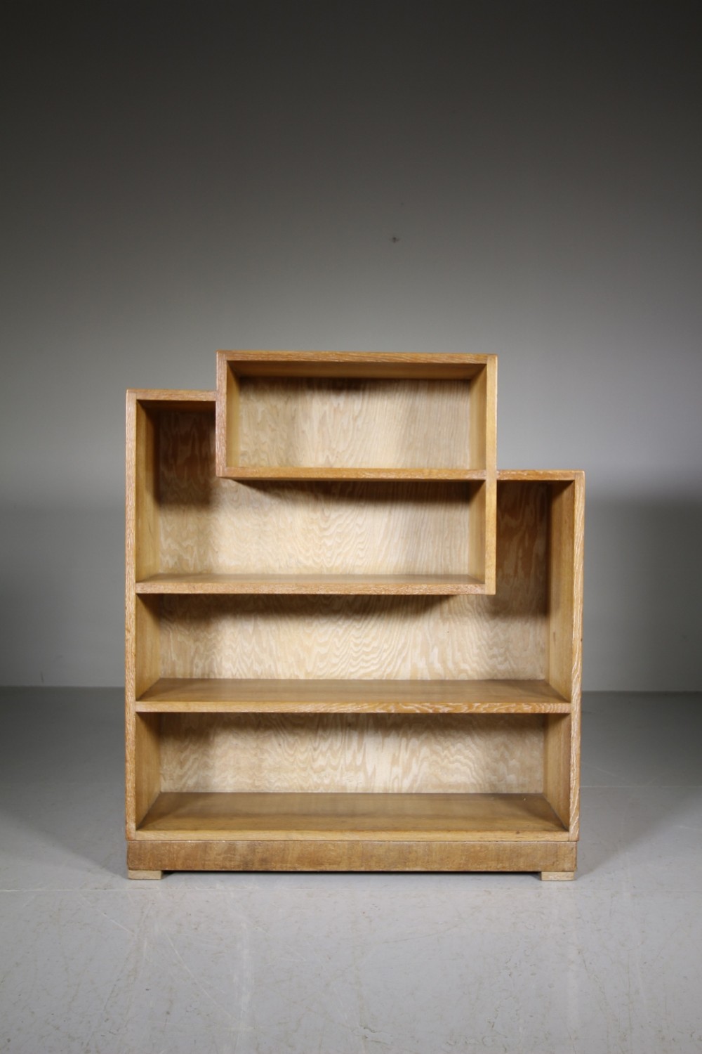 Heals Antique Oak Open Bookcase