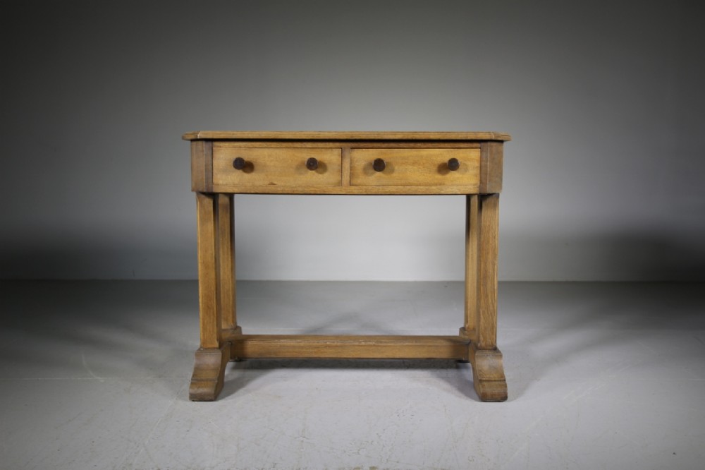 1920’s Heals Oak Oxford College Desk – Labelled