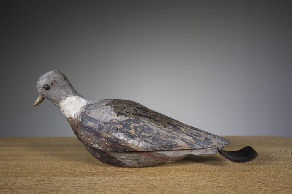 English 19th Century Antique Decoy Pigeon