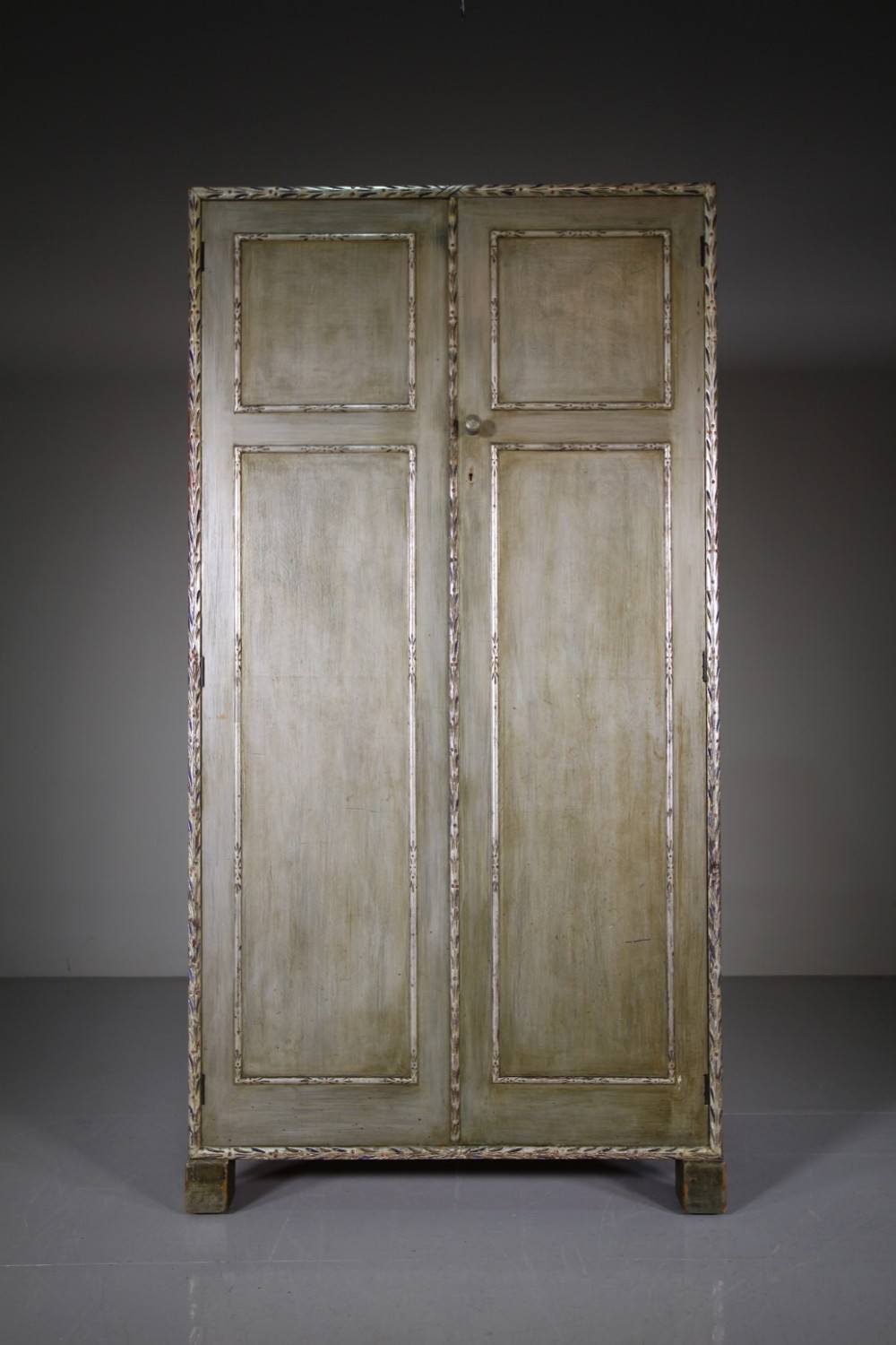 Rare Heals 1920’s Wardrobe in Original Silver Paint.
