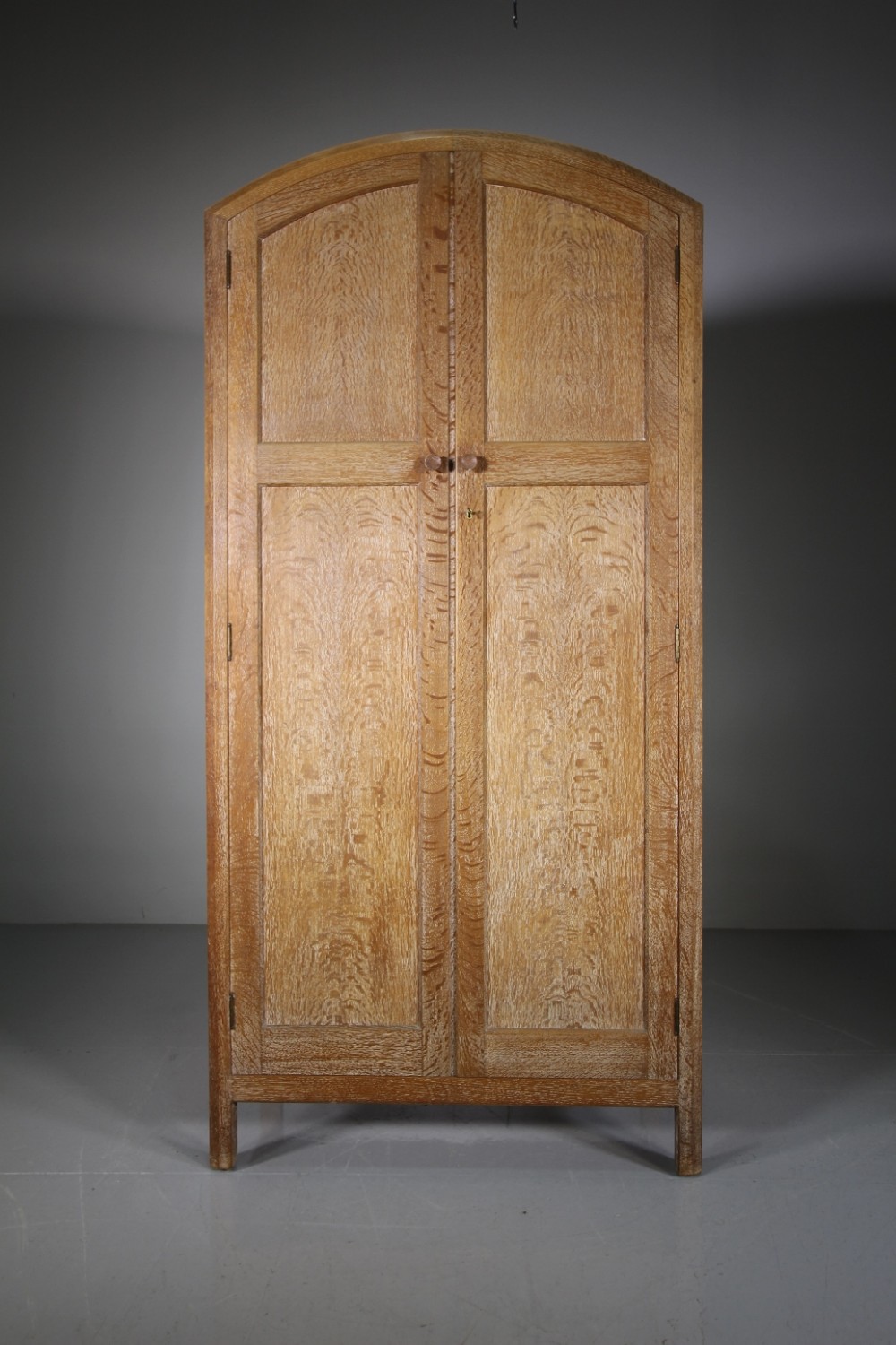 Heals of London Antique Oak Wardrobe – Labelled