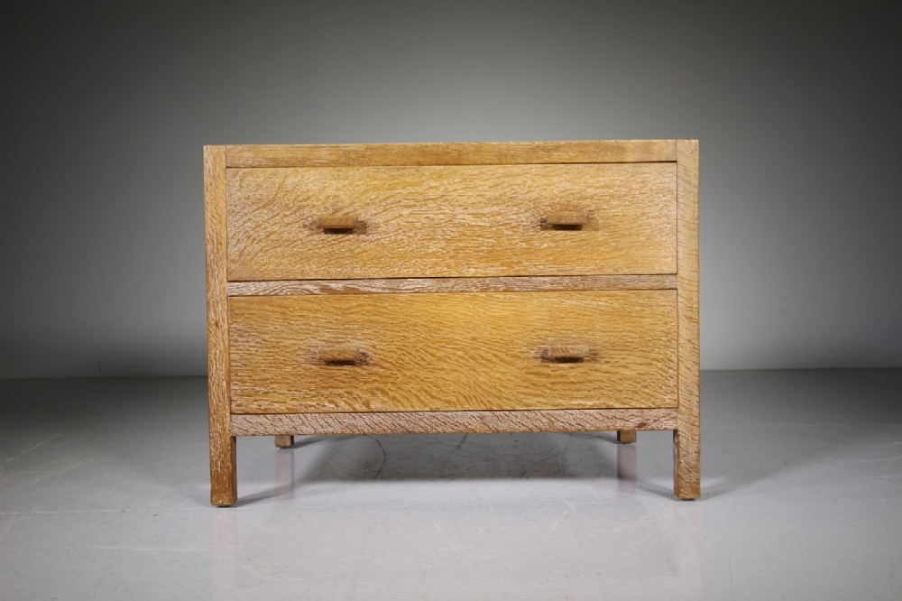 Heals of London 1920’s Low Oak Chest of Drawers