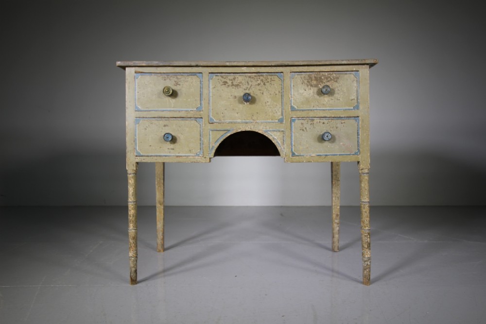 Beautiful Regency Original Painted Pine Side Table