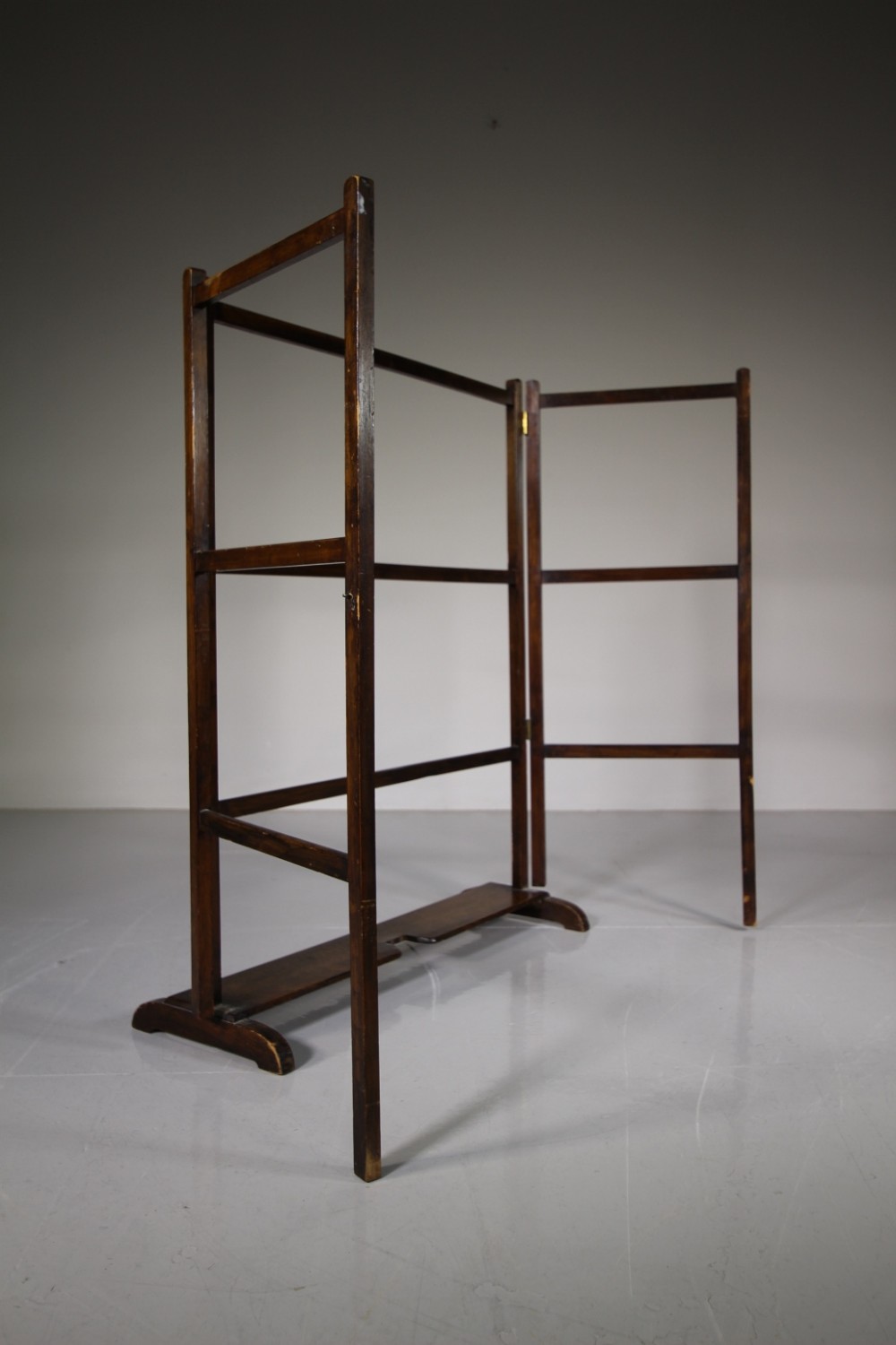English 19th Century Antique Mahogany Folding Clothes Rail