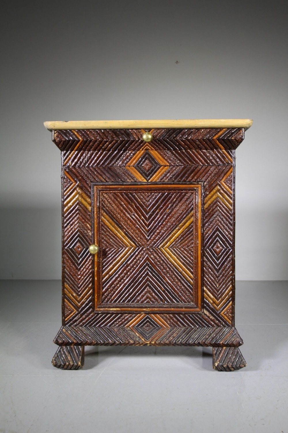Fabulous 19th Century Antique Grotto Twig Cabinet