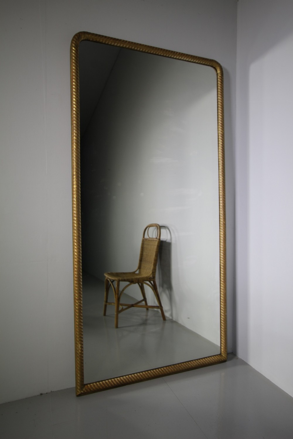 Large 19th Century Antique Gilt Framed Mirror