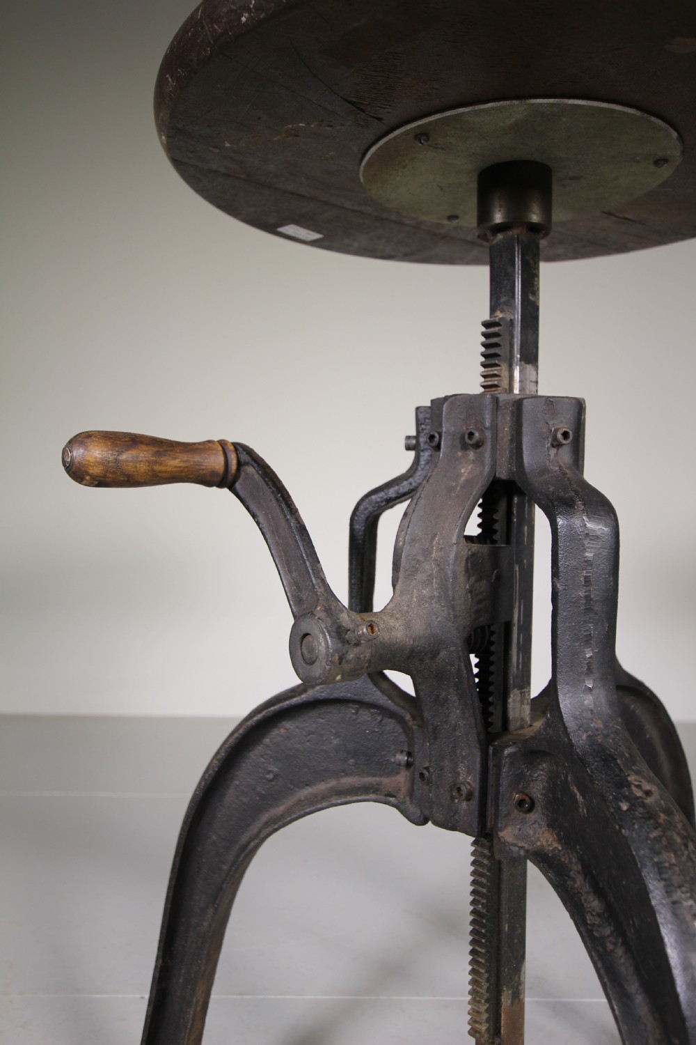 Mid 20th Century Engineers Iron Work Table View II