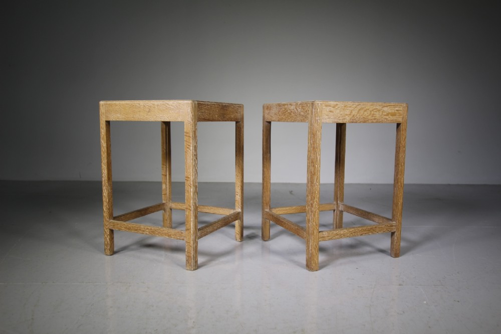 Pair of Heals of London 1920’s Oak Side Tables