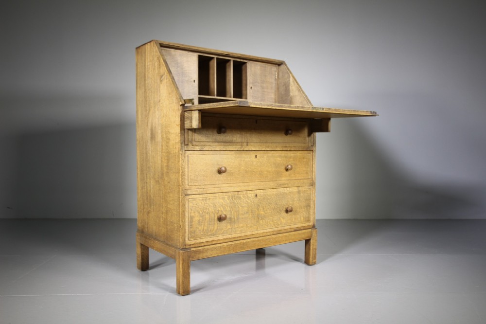 1920’s Heals Oak Writing Bureau – Labelled