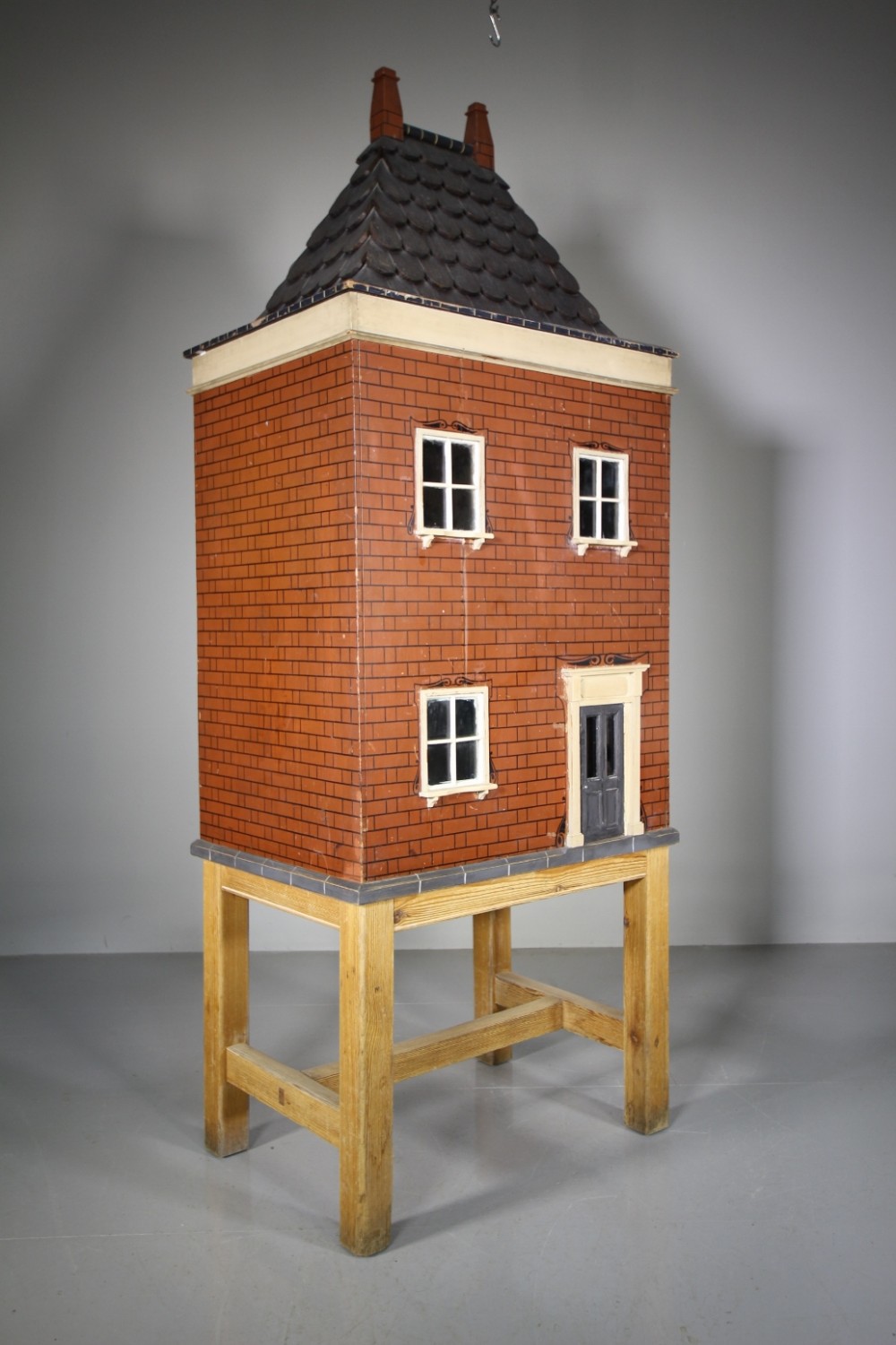 Original English 19th Century Dolls House on Stand