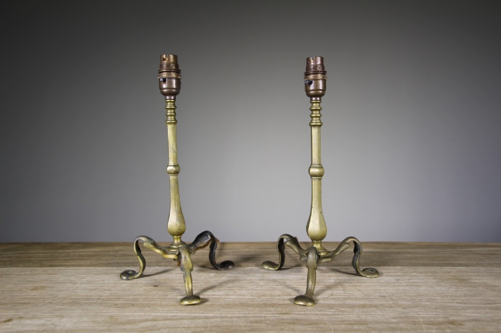 Pair of English Antique Pullman Table Lamps
