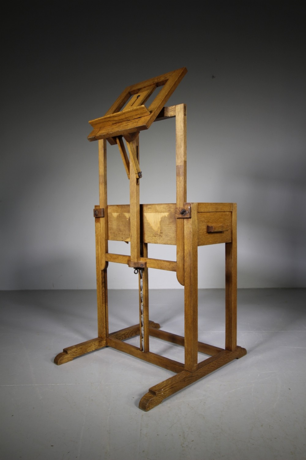 Edwardian Antique Oak Artists Easel 