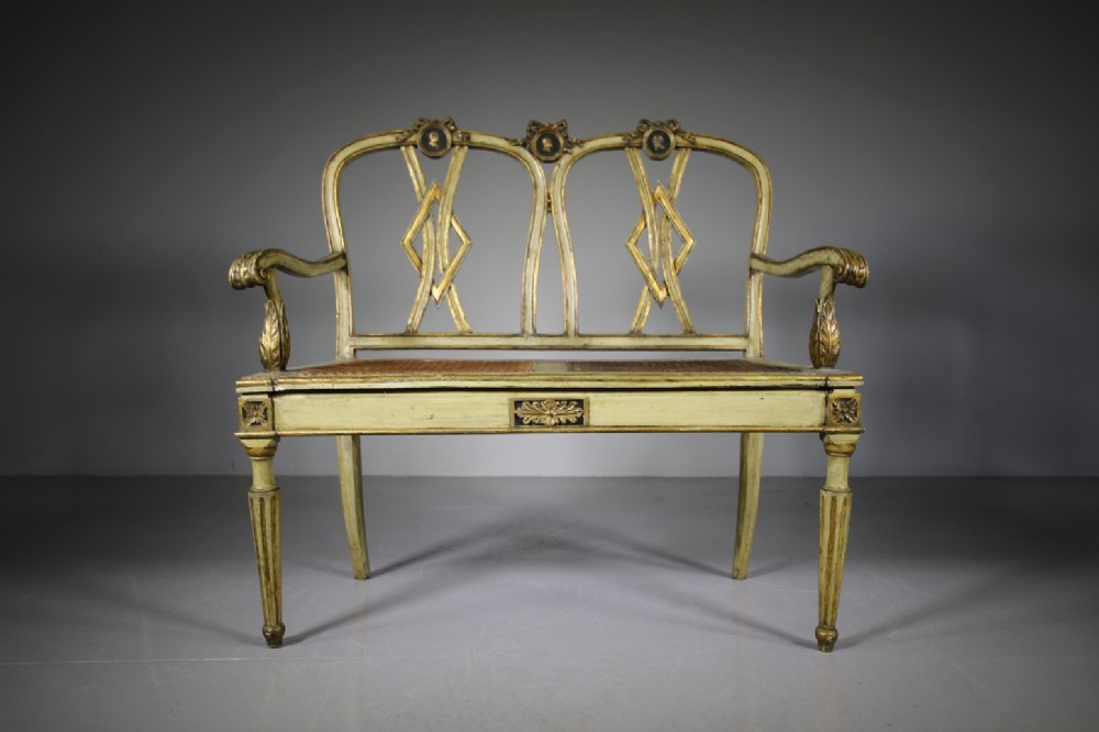 Original Painted 19th Century Antique Sofa