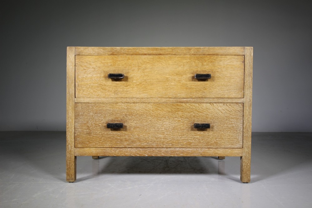 Heals of London 1920’s Low Oak Chest of Drawers