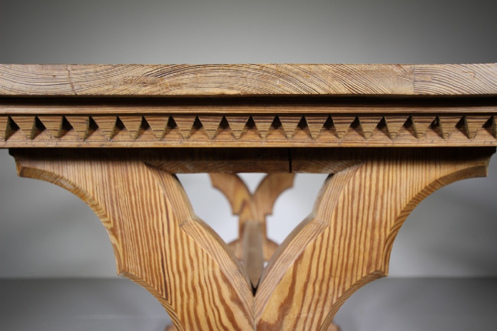 English 19th Century Antique X Frame Table
