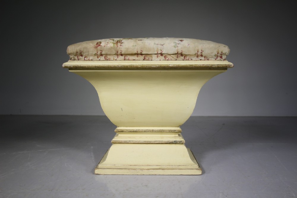 English Regency Antique Shaped Stool in Original Paint