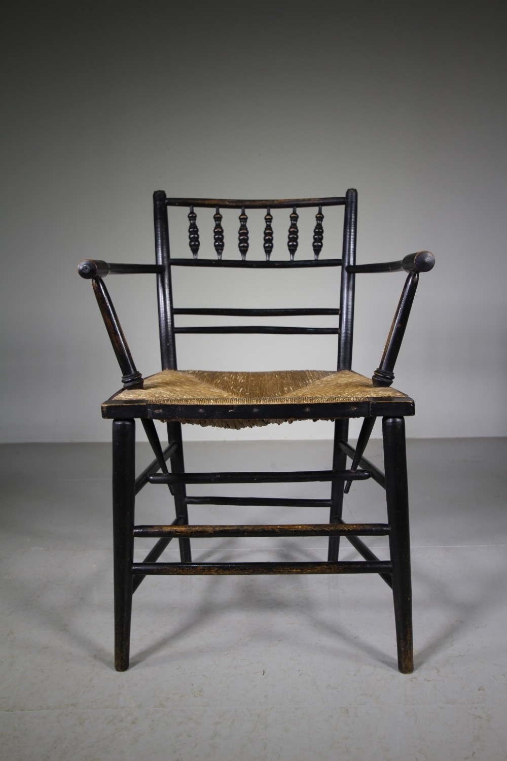 19th Century Antique Sussex Chair by Morris & Co