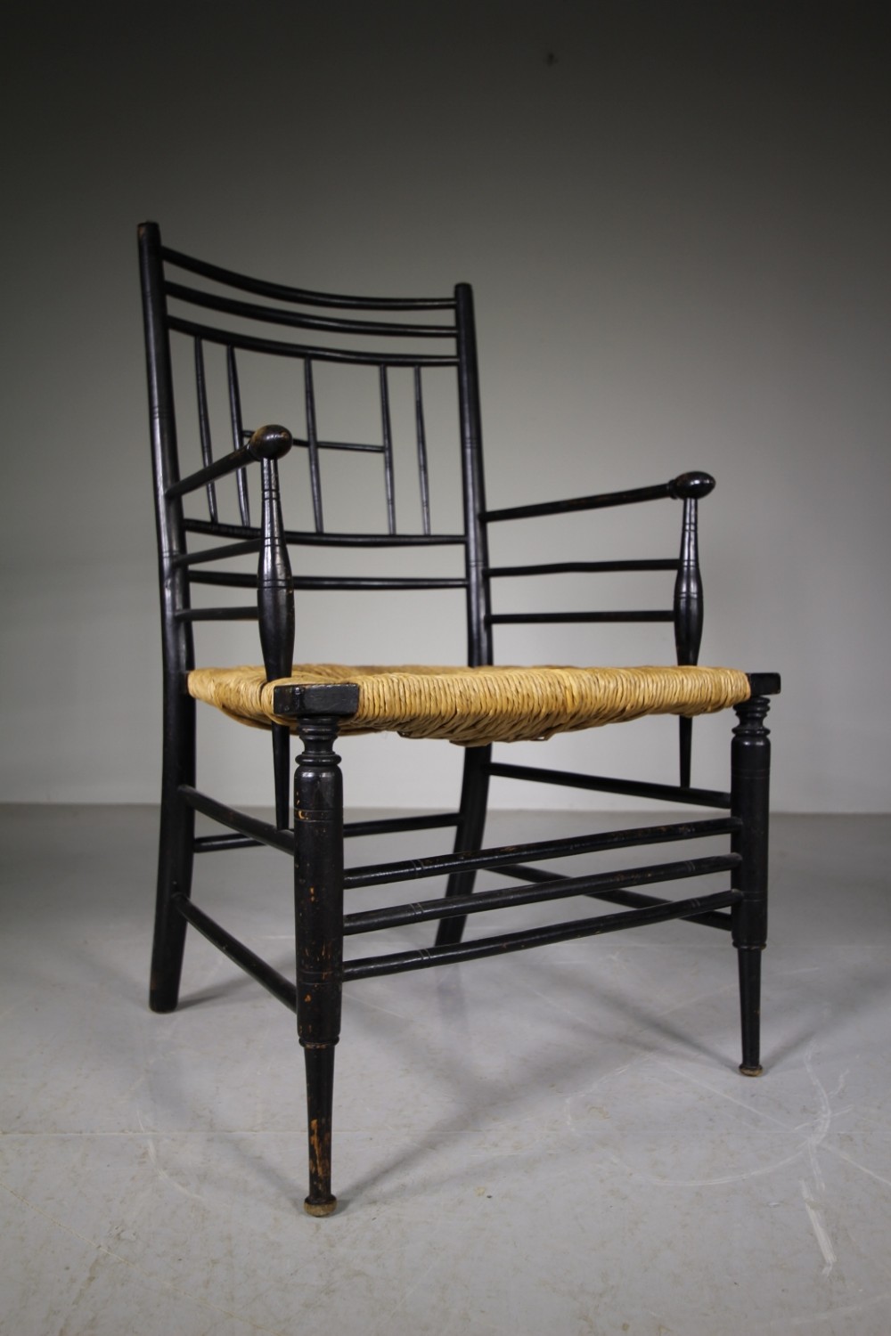 William Morris Antique Sussex Armchair by Maddox Brown