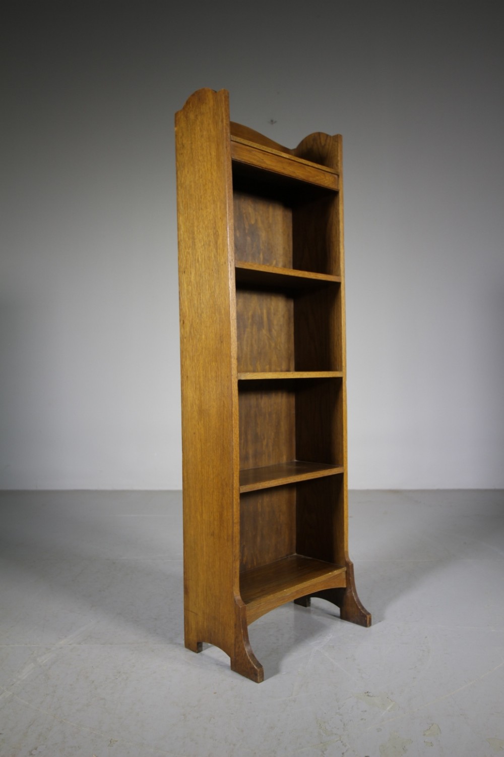 Edwardian Antique Oak Bookcase By Heals of London