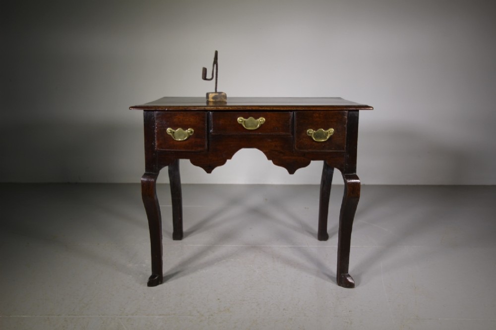 English 18th Century Antique Oak Lowboy Table