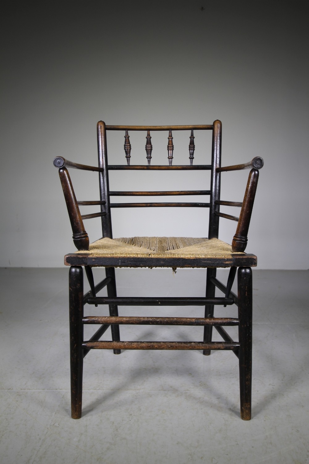 19th Century Antique Sussex Chair by Morris & Co