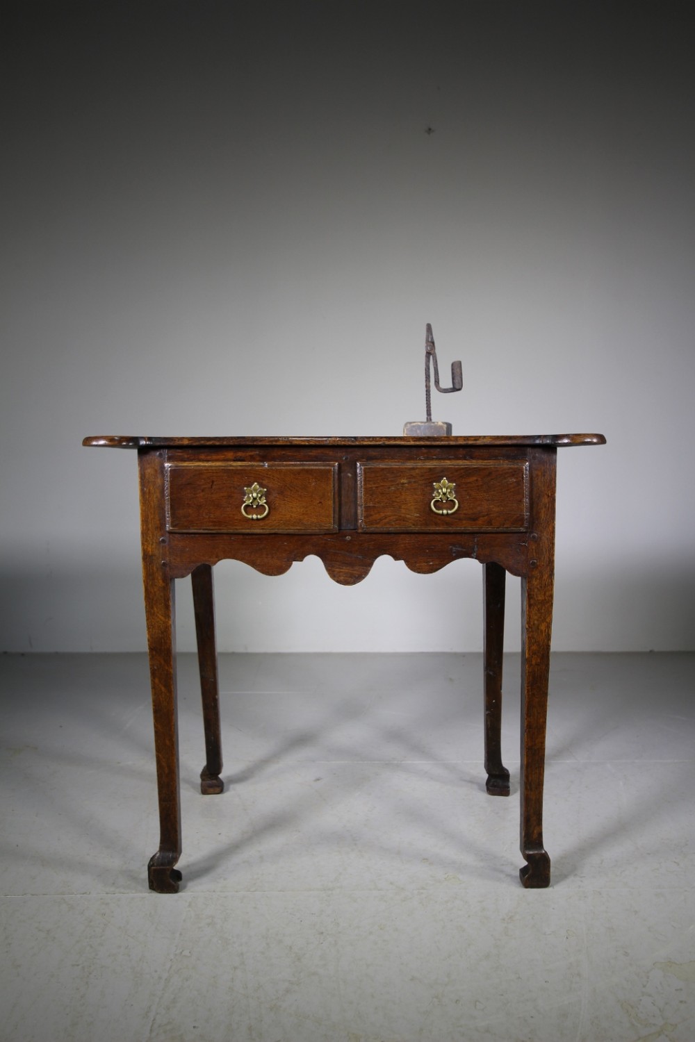 English 18th Century Antique Oak Lowboy Table