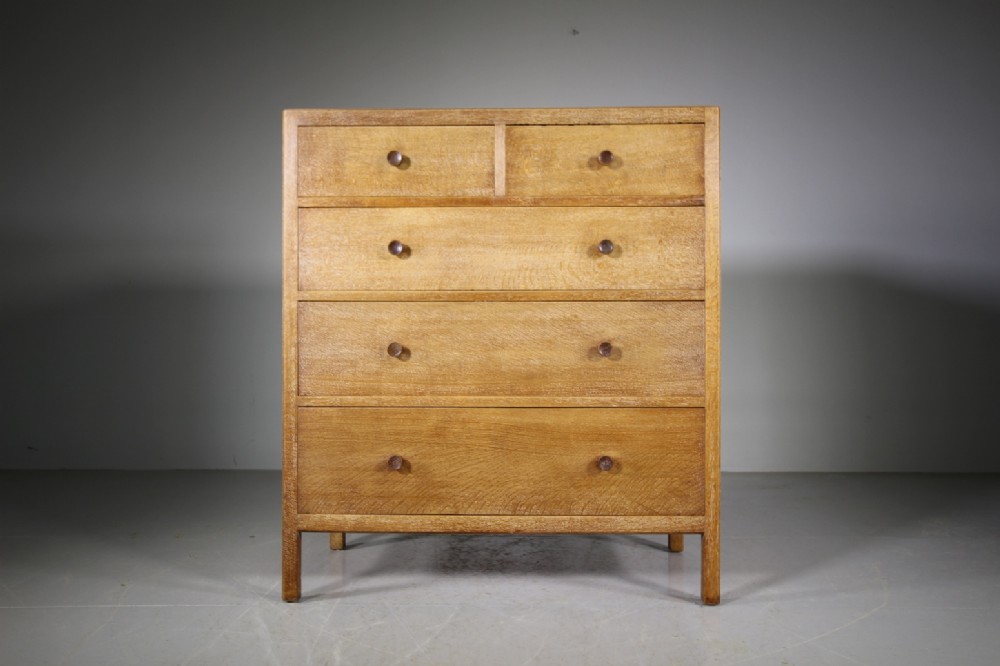 Heals Russet Antique Oak Chest of Drawers – Labelled