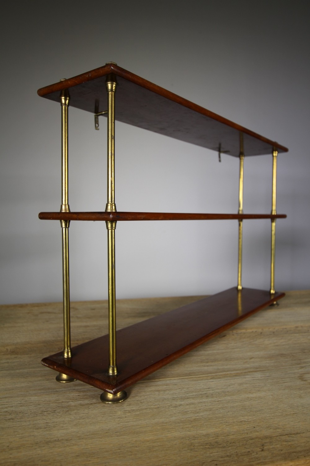 Large 19th Century antique Military Campaign Shelves – Stamped
