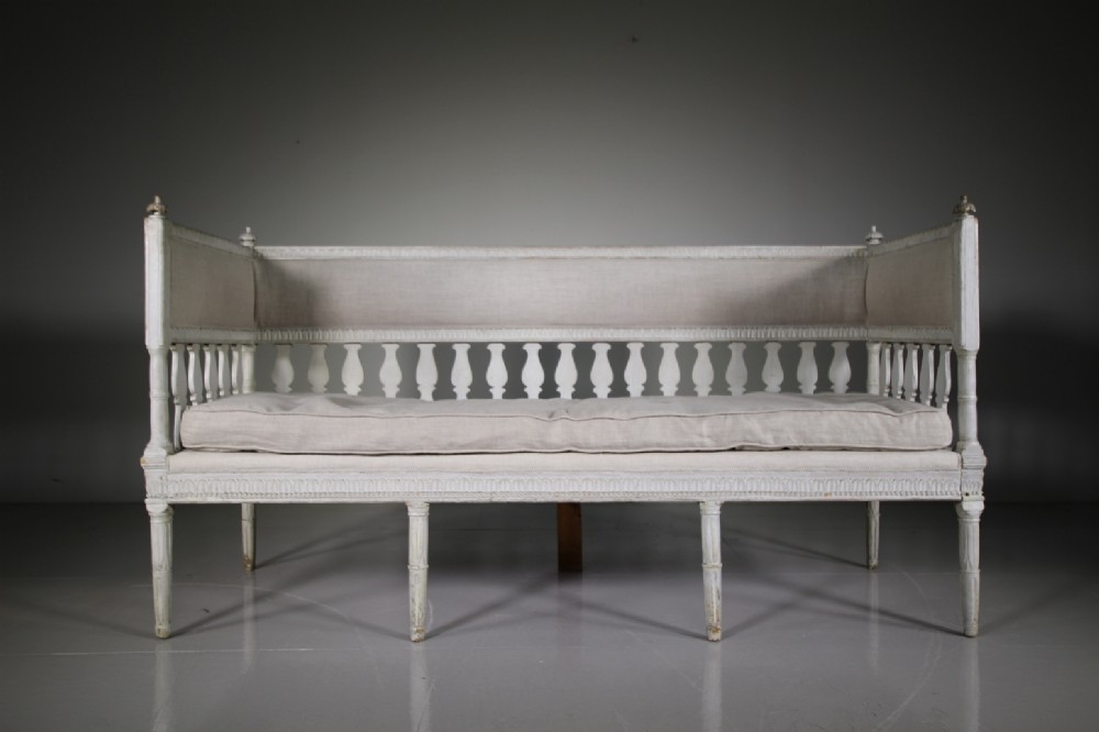 19th Century Swedish Antique Painted Sofa – Bench