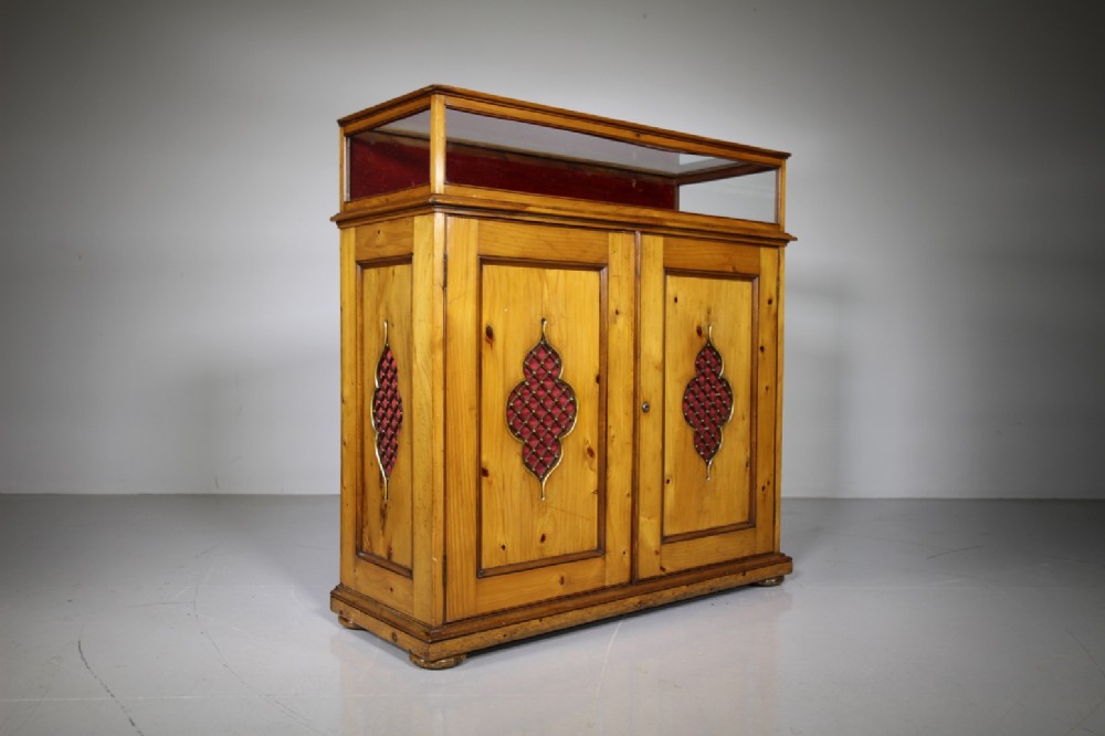 English Regency Antique Cedarwood Display Cabinet