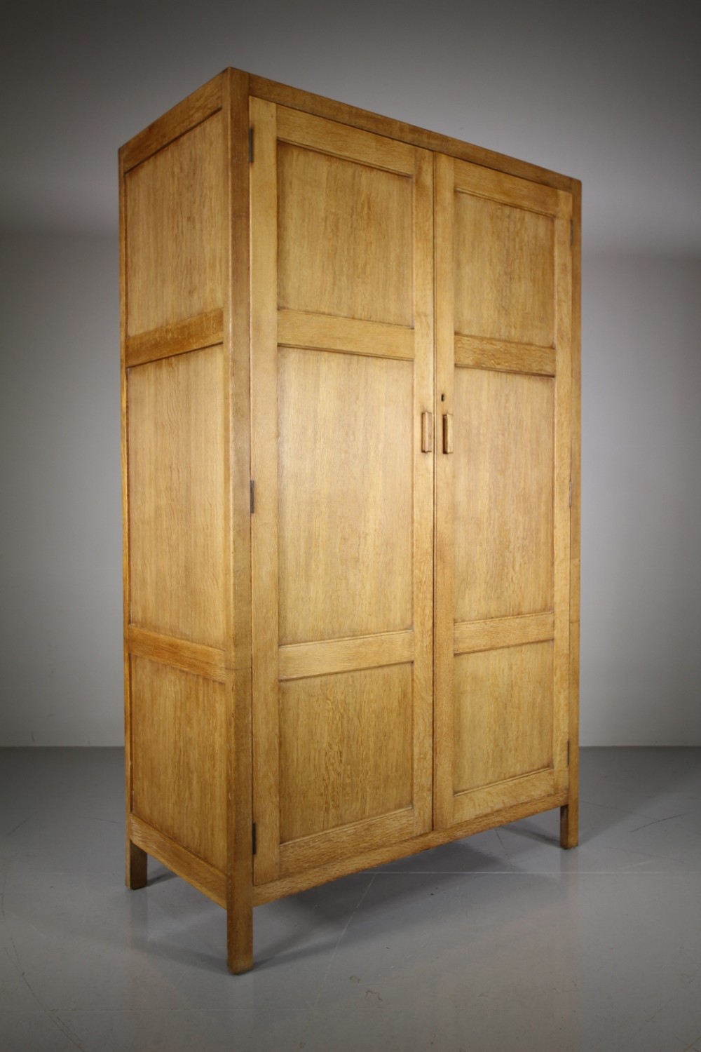 1920’s Heals of London Oak Wardrobe – Labelled