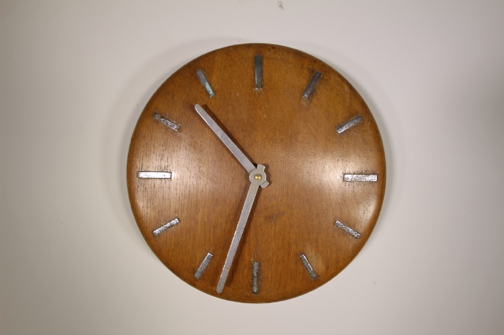 1930’s English Oak Wall Clock – Fully Working