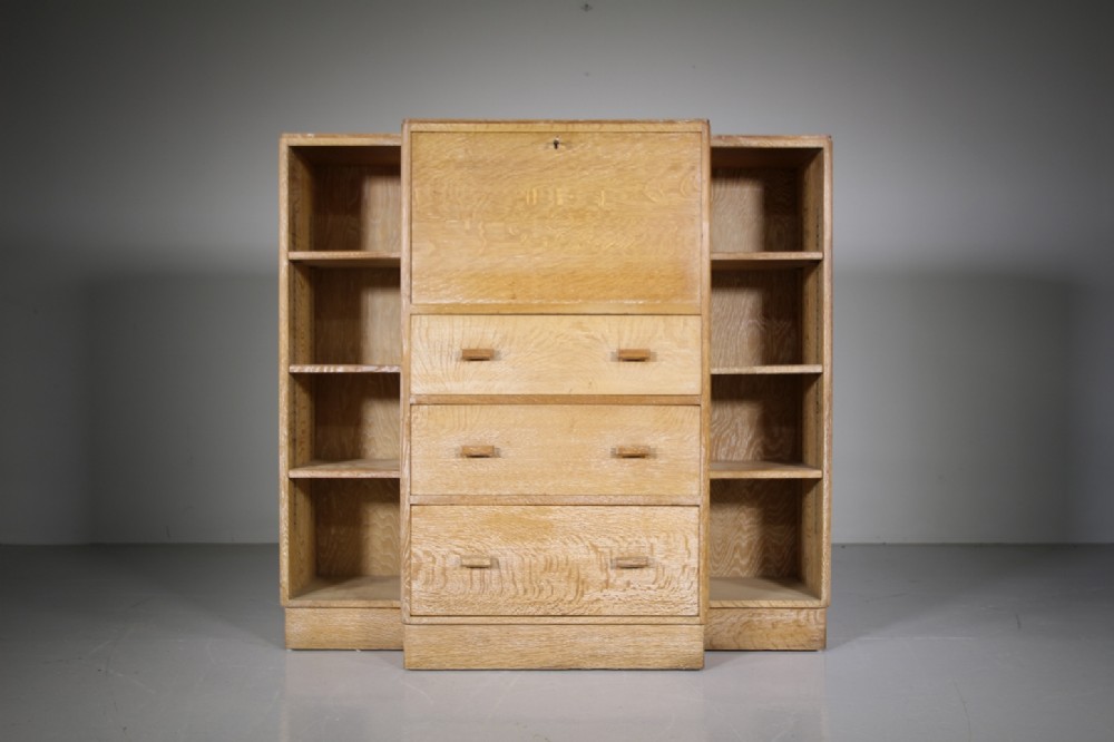 Heals 1920’s Oak Bureau Bookcase