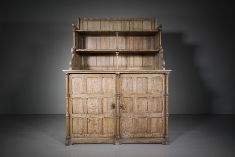 Rare 19th Century Antique Oak Sideboard by Henry Woodyer