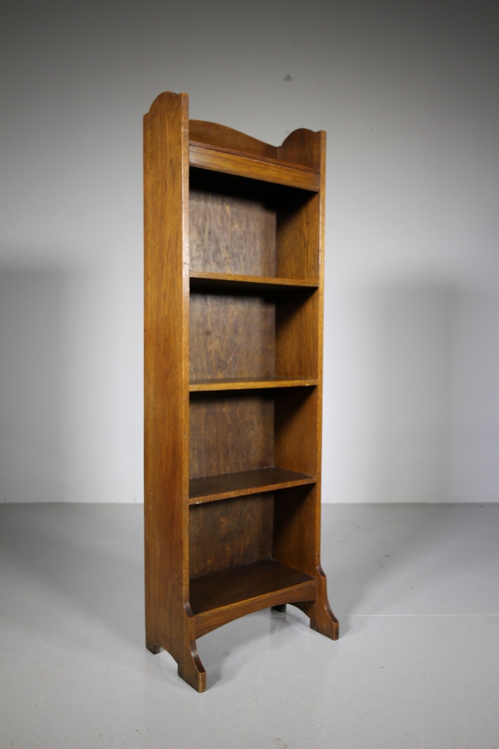 Edwardian Antique Oak Bookcase By Heals of London