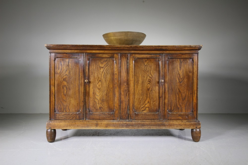 Beautiful Early 19th Century Antique Elm Dresser Base