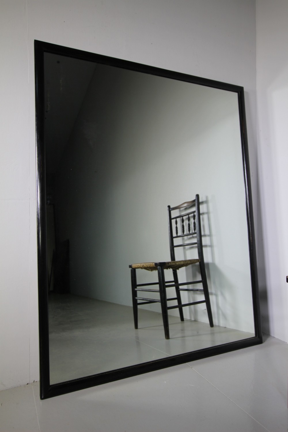 Large English 19th Century Antique Shop Fitting Mirror